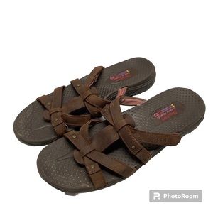 Skechers Reggae Outdoor Lifestyle Brown Sandal Thong Women's Size 11
